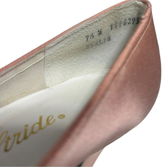 1980’s Vintage Life Stride Light Pink Heels Cute Almond Closed Toe Heels Barbie - Picture 6 of 14